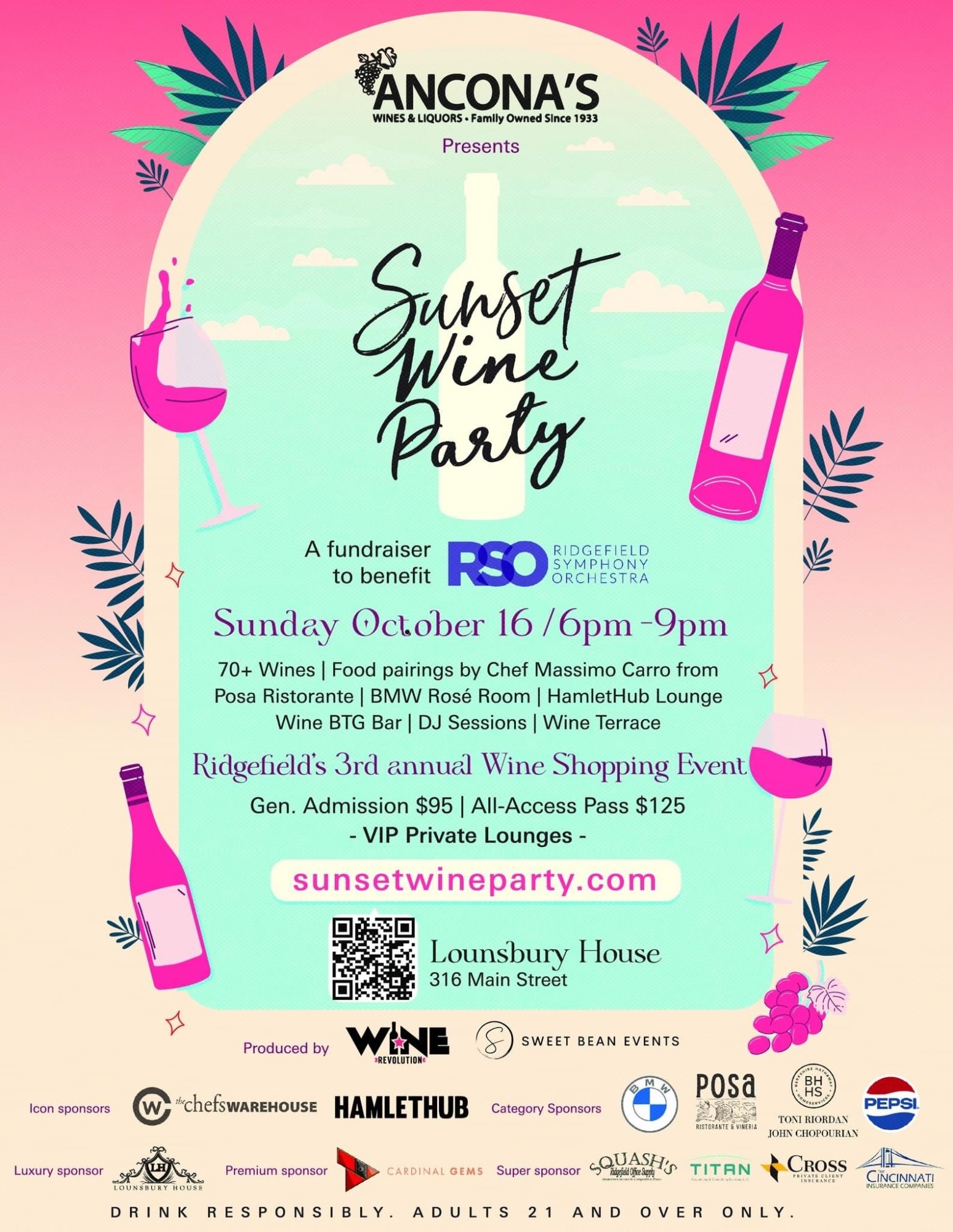 Sunset Wine Party for RSO Ridgefield CT