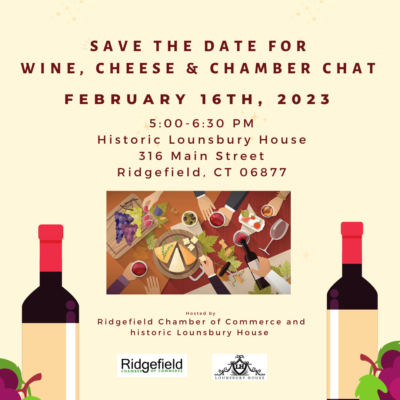 Ridgefield Chamber wine & cheese chat