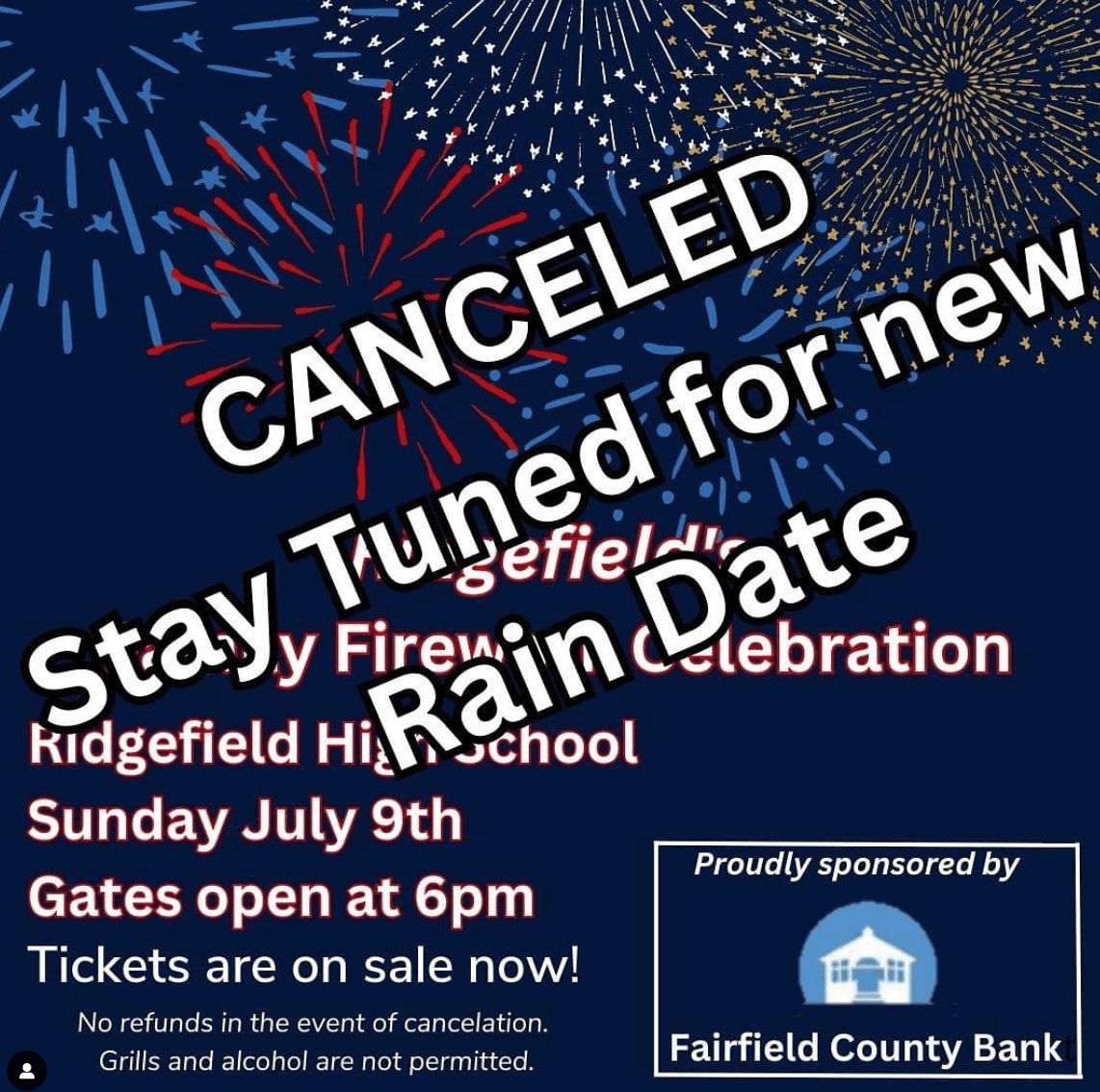 Ridgefield Fireworks 2023 (CANCELED!) inRidgefield